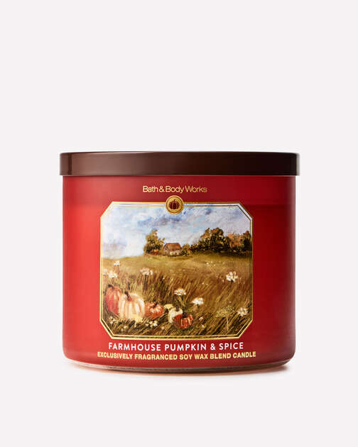 Farmhouse Pumpkin & Spice 3-Wick Candle