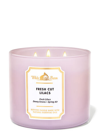Handmade smells AMAZING Lilac Highly Scented 3 Wick Soy Candle Free Shipping!