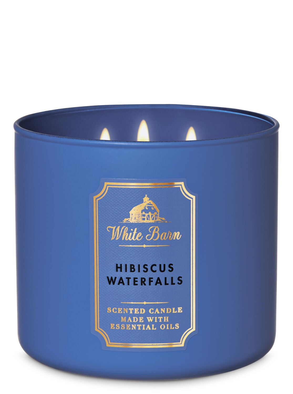 White Barn Hibiscus Waterfalls 3-Wick Candle - Bath And Body Works