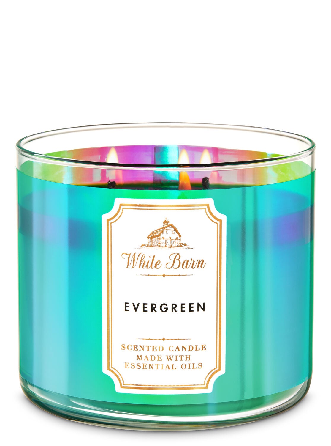 White Barn Evergreen 3-Wick Candle - Bath And Body Works