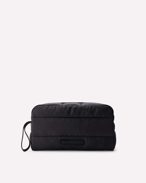 Black Puffer Cosmetic Bag