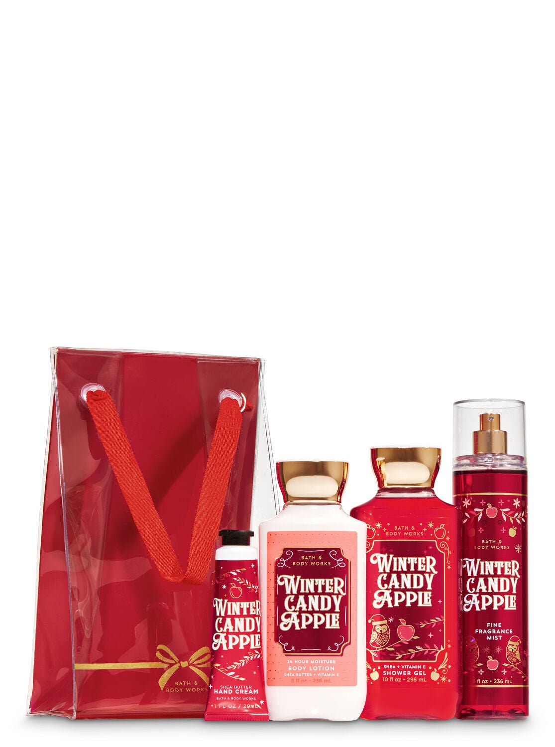 Winter Candy Apple Gift Bag Set - Bath And Body Works