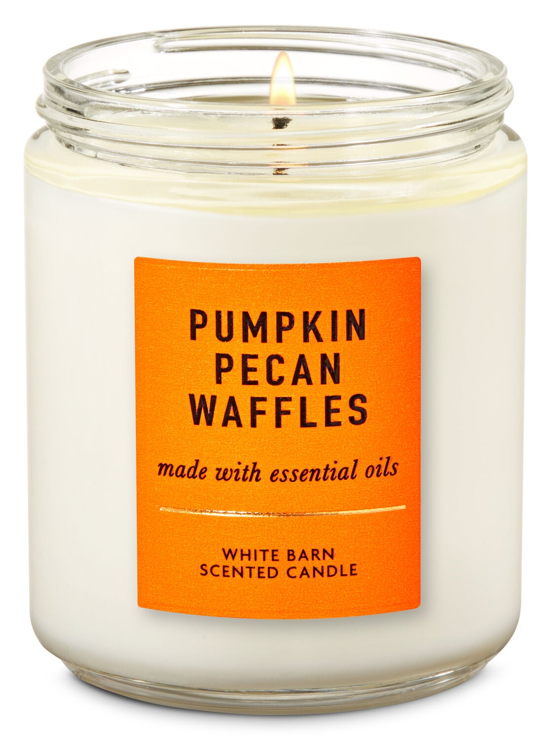 Pumpkin Pecan Waffles Single Wick Candle - Bath And Body Works