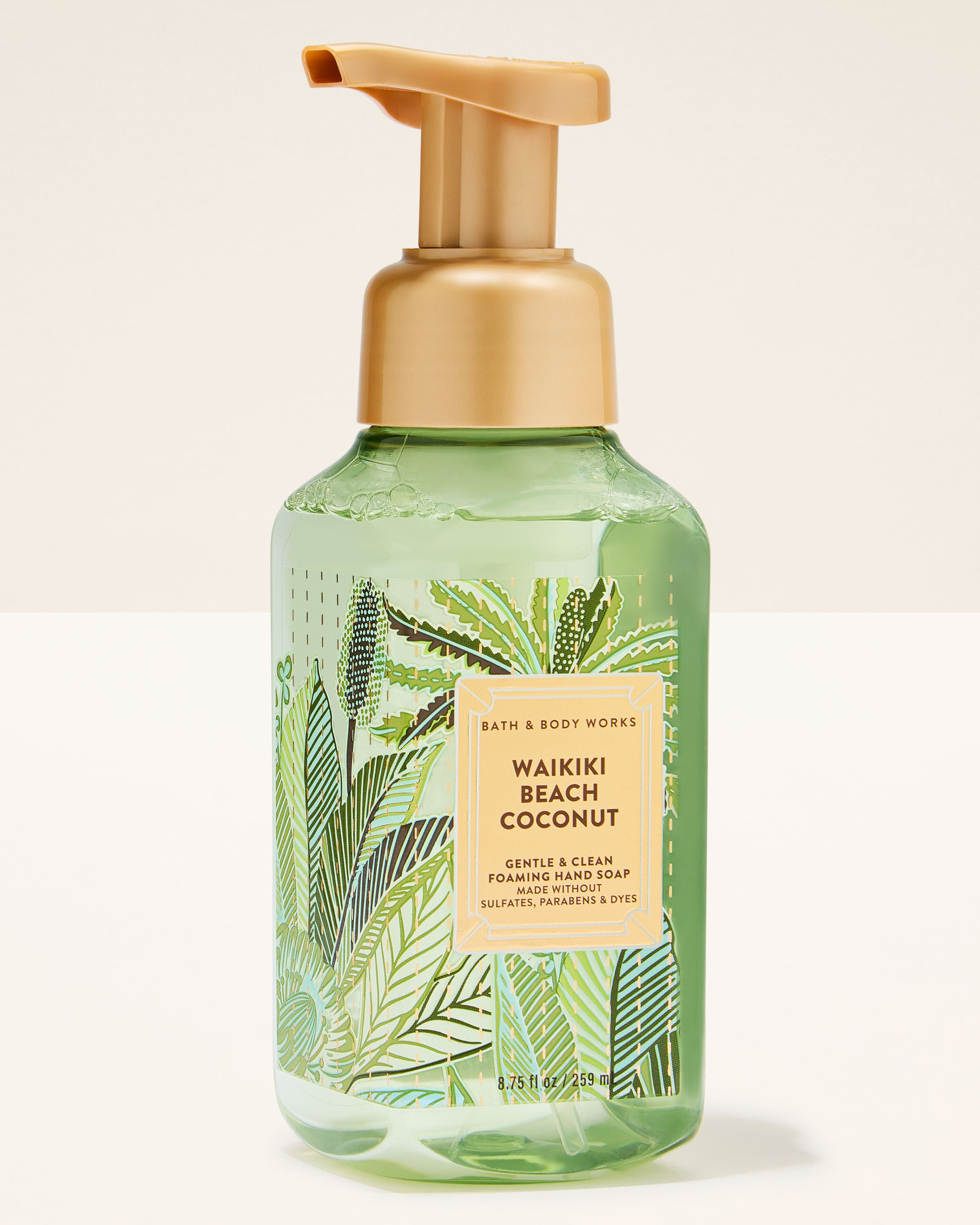 専用バスアンドボディワークスFoaming Hand Soap 259ml Waikiki Beach Coconut Foaming Hand Soap | Bath & Body Works