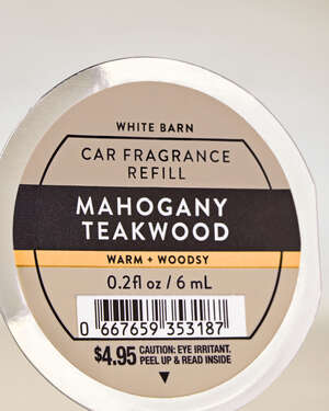 Mahogany Teakwood Car Fragrance Refill