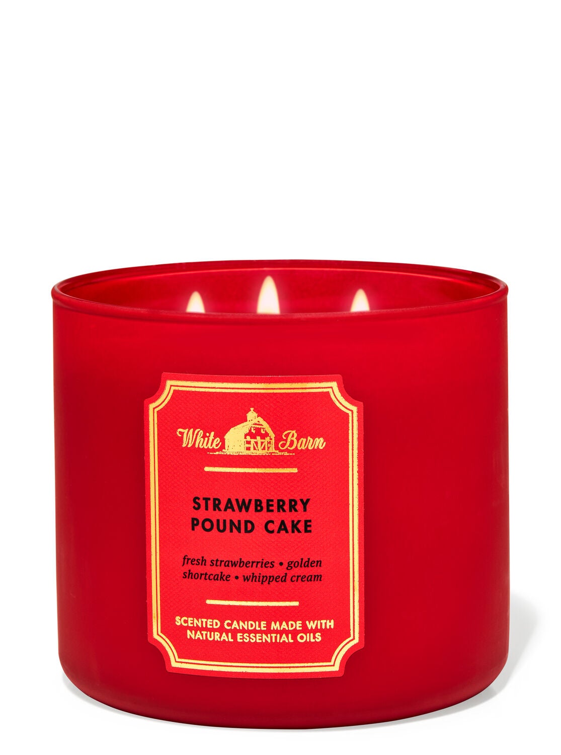 Strawberry pound hot sale cake candle