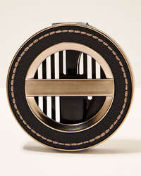 Leather Stitched Car Fragrance Holder