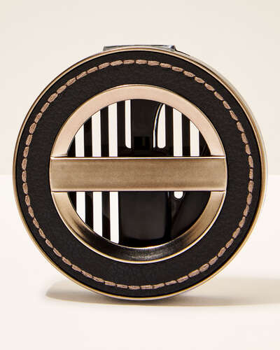 Leather Stitched Car Fragrance Holder