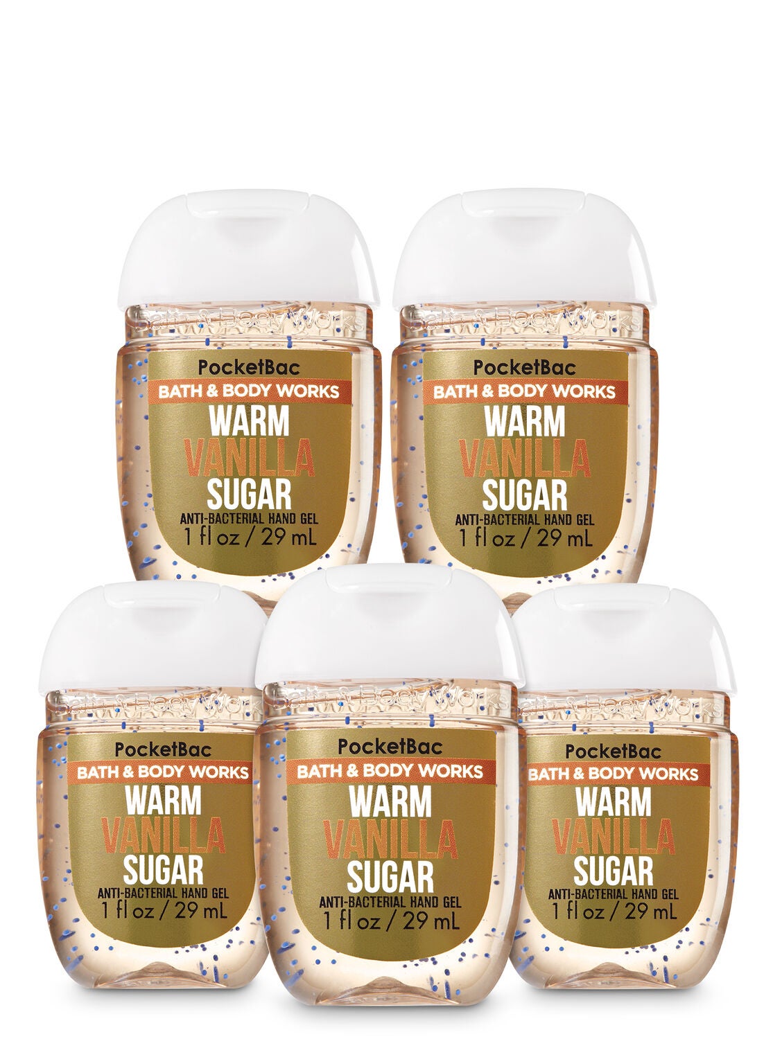 Warm Vanilla Sugar Pocketbac Hand Sanitizer 5 Pack Bath Body Works