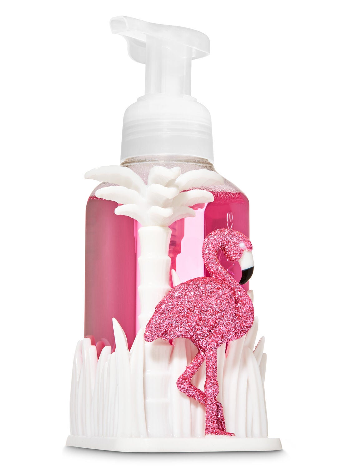 Flamingo Palm Tree Gentle Foaming Soap Holder Bath Body Works