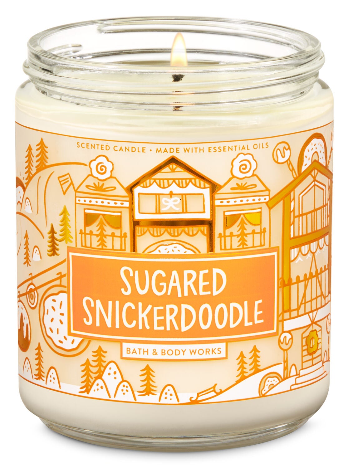 Sugared Snickerdoodle Single Wick Candle - Bath And Body Works