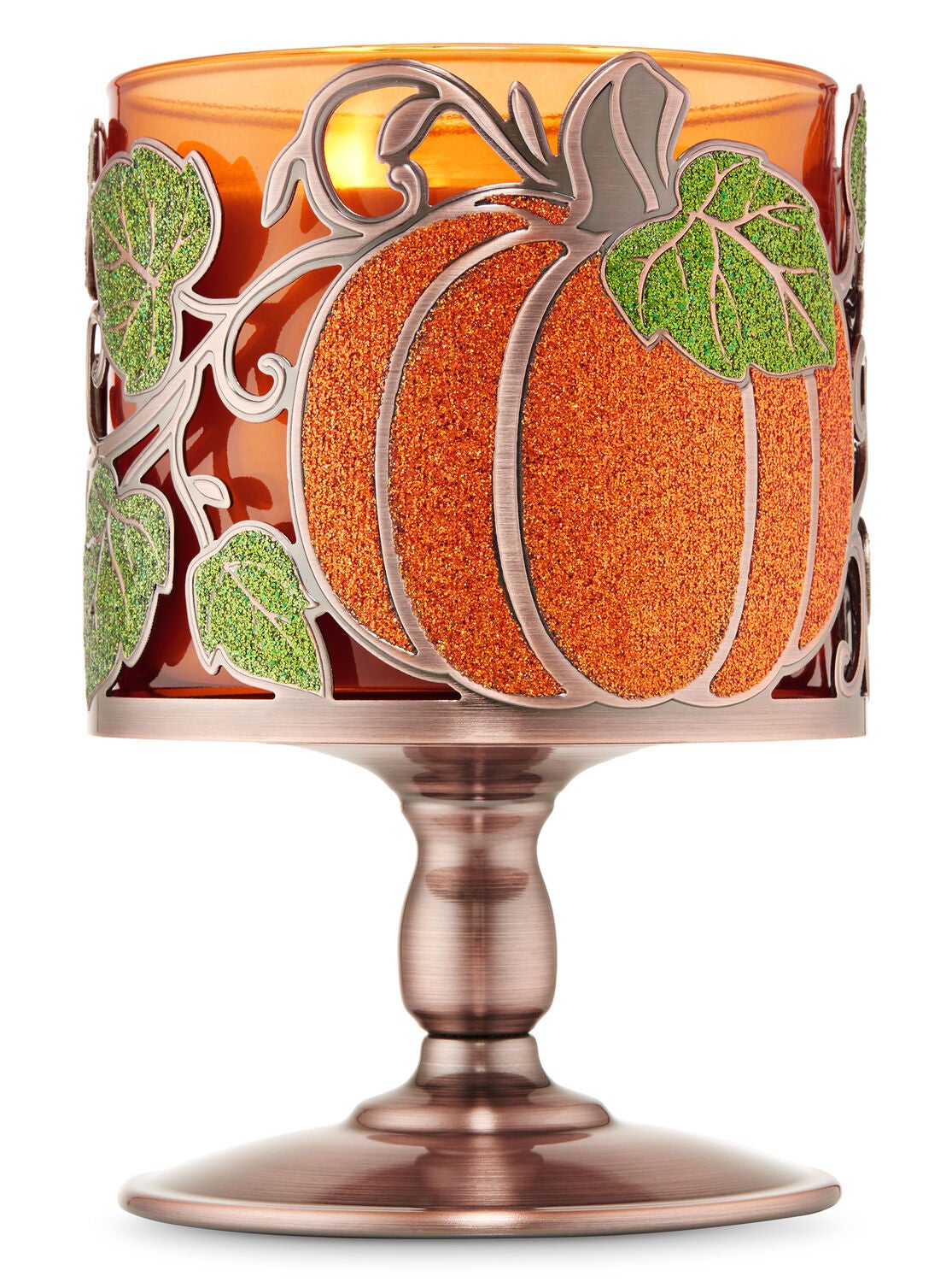 Pumpkin Vine Pedestal 3-Wick Candle Holder - Bath And Body Works