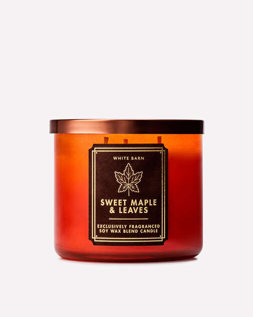 Sweet Maple & Leaves 3-Wick Candle