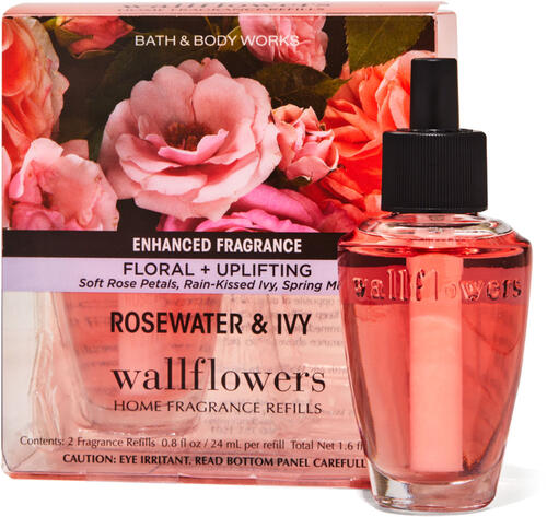 Rose Water &amp; Ivy Wallflowers Fragrance Refills, 2-Pack