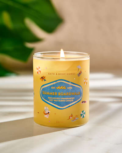 Summer Boardwalk Single Wick Candle