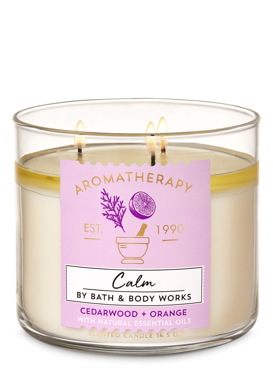 Aromatherapy Orange Cedarwood 3-Wick Candle - Bath And Body Works