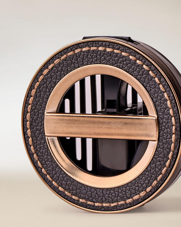 Leather Stitched Car Fragrance Holder