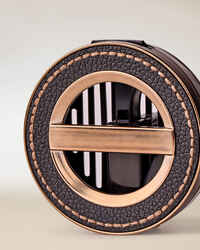 Leather Stitched Car Fragrance Holder