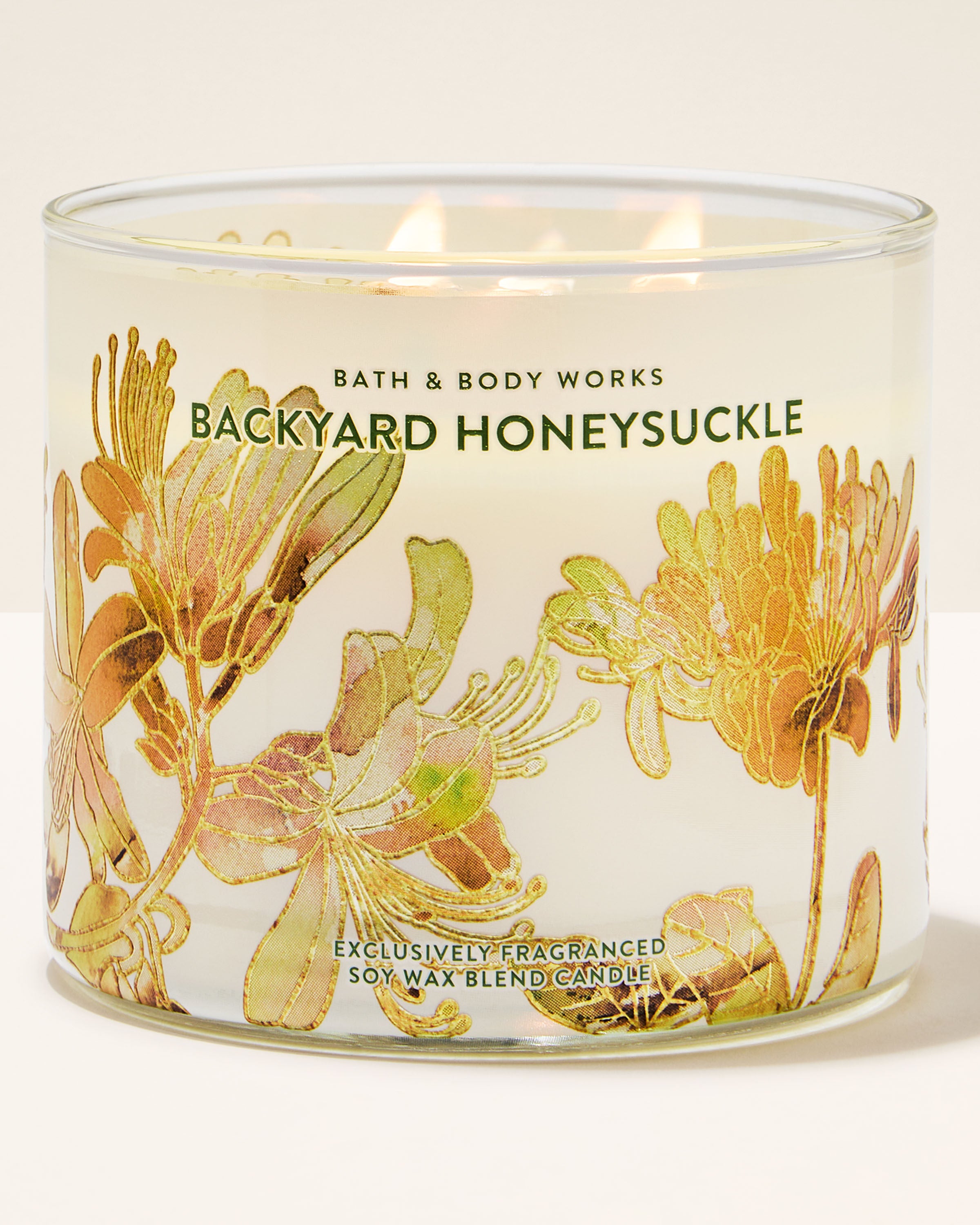 Backyard Honeysuckle 3-Wick Candle | Bath & Body Works