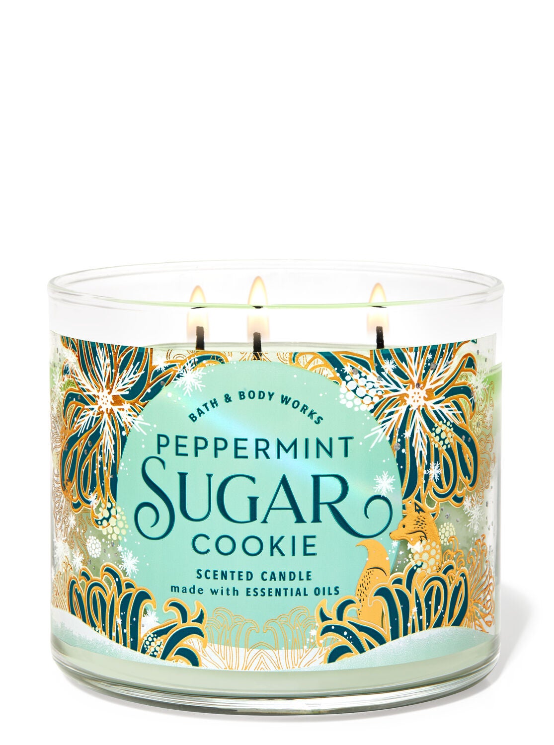 Peppermint Sugar Cookie 3 Wick Candle Bath Body Works