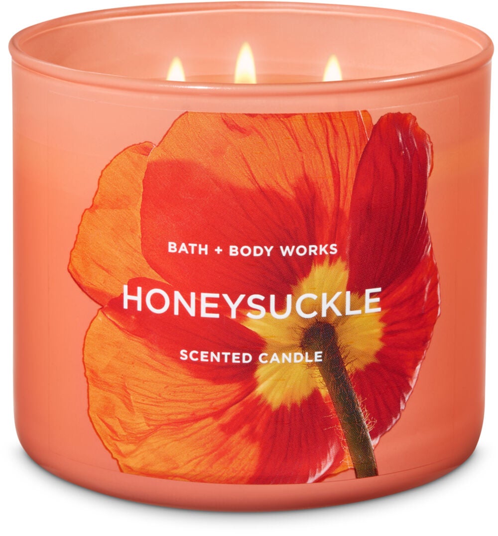 3 wick candles scented