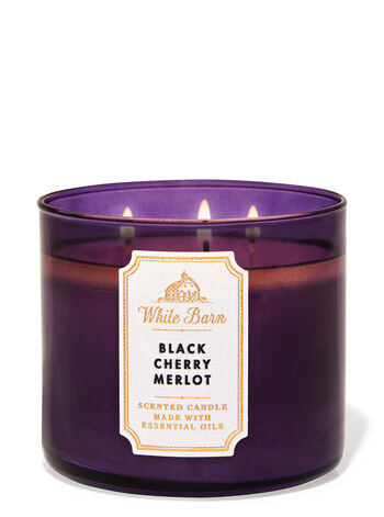 Black Cherry Merlot 3-Wick Candle | Bath & Body Works