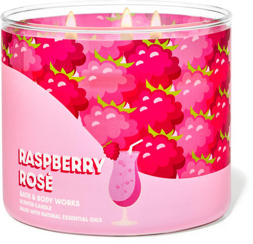 Raspberry Ros&amp;eacute; 3-Wick Candle