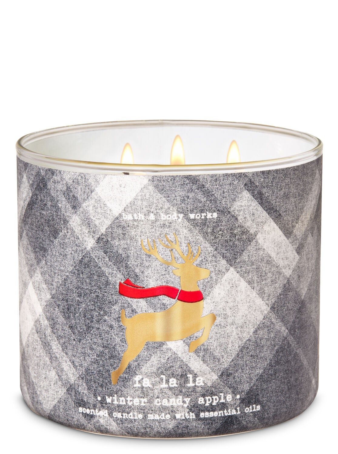 Winter Candy Apple 3-Wick Candle - Bath And Body Works