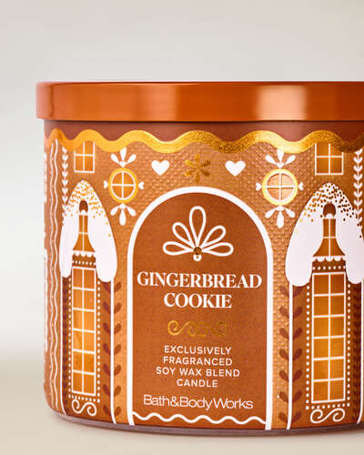 Gingerbread Cookie 3-Wick Candle