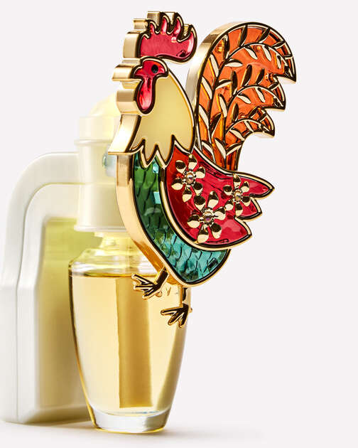 Stained Glass Rooster Nightlight Wallflowers Fragrance Plug