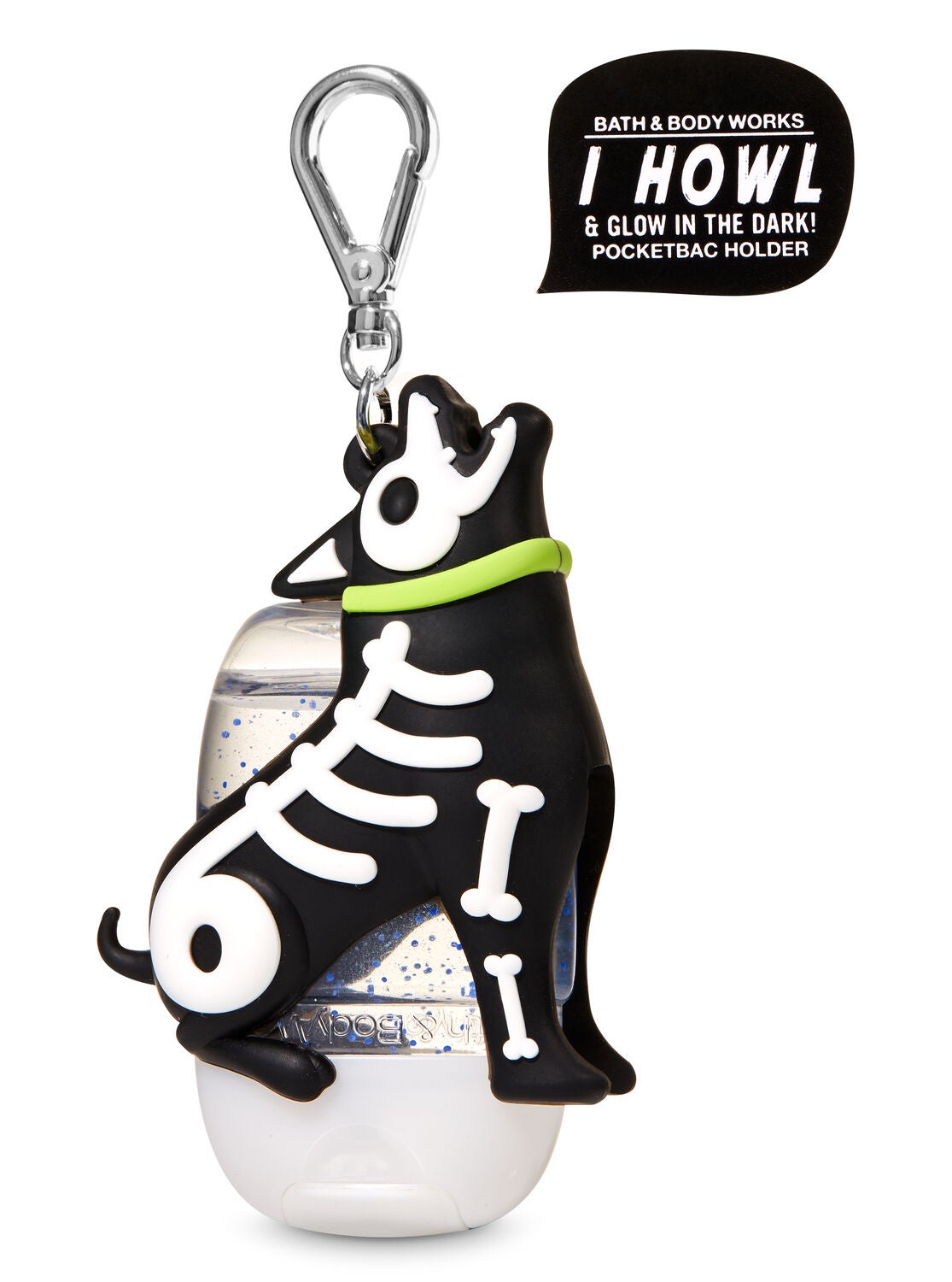 Howling Skeleton Dog Pocketbac Holder