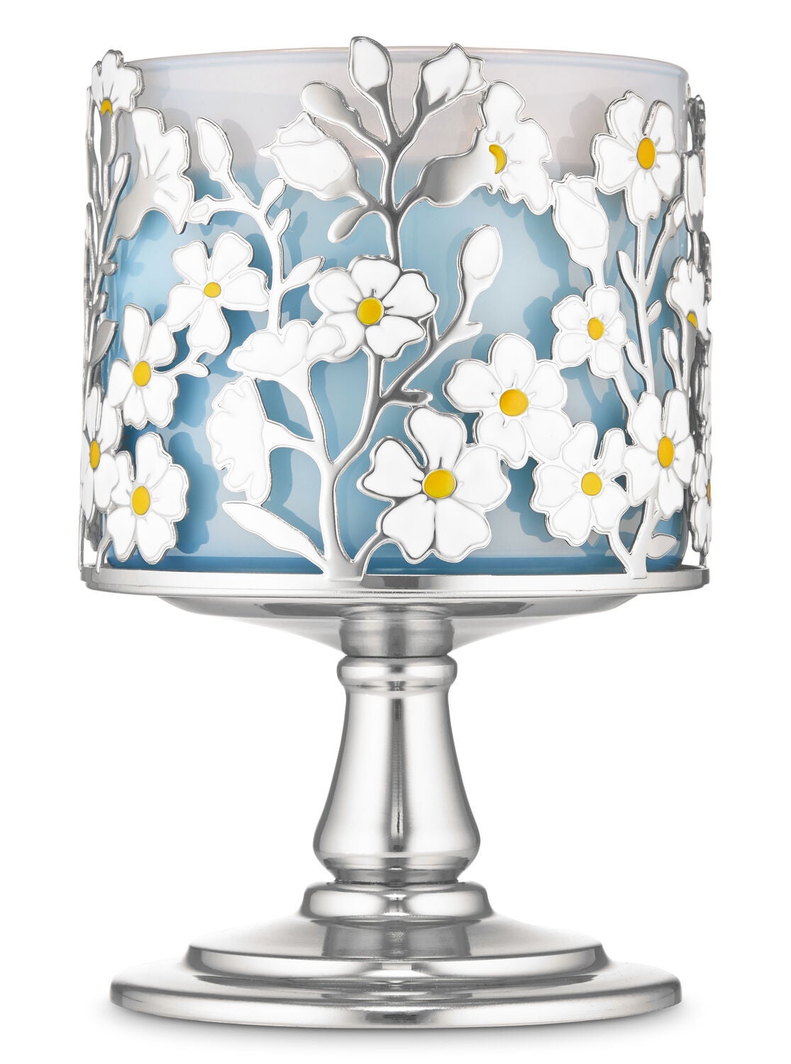 Wild Flower Pedestal 3-Wick Candle Holder - Bath And Body Works