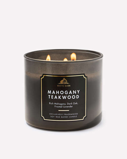 Mahogany Teakwood 3-Wick Candle