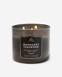 Mahogany Teakwood 3-Wick Candle