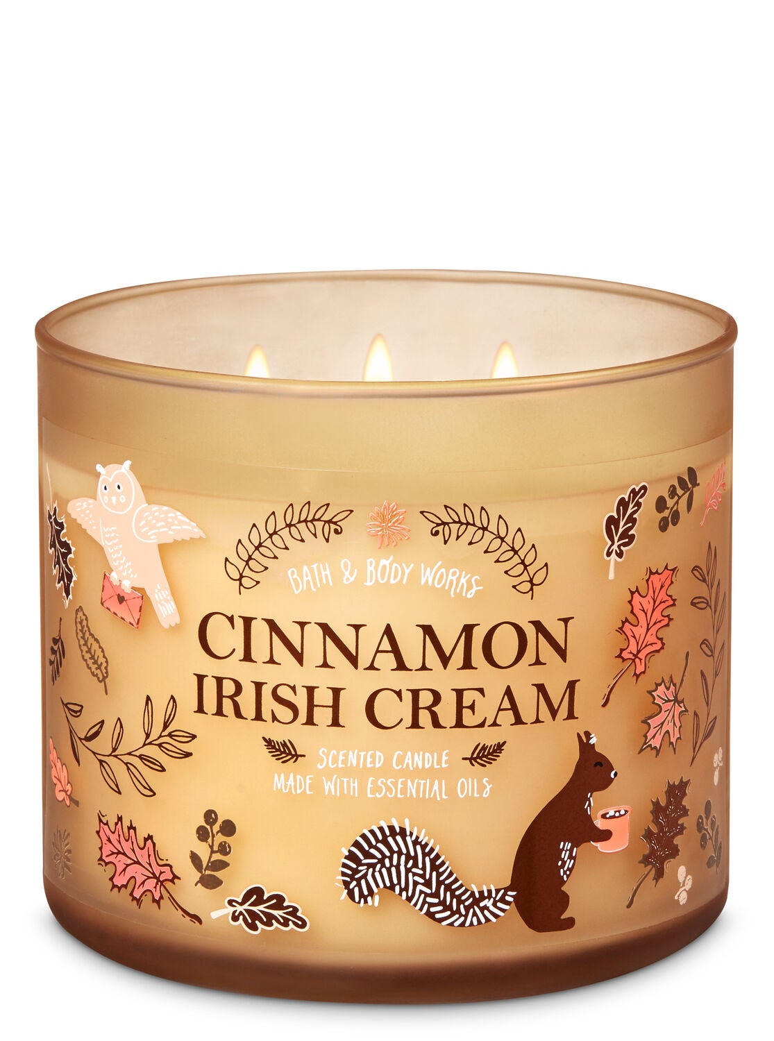 Cinnamon Irish Cream 3-Wick Candle - Bath And Body Works