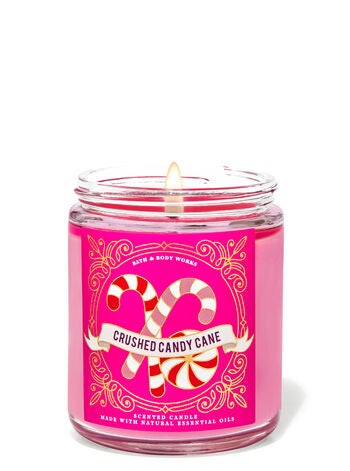 Crushed Candy Cane Single Wick Candle Bath Body Works