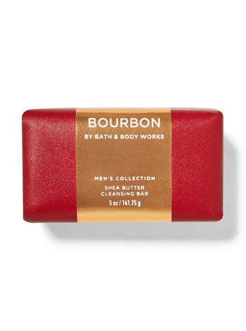 Bourbon Shea Butter Cleansing Bar Mens Bath & Body Works
