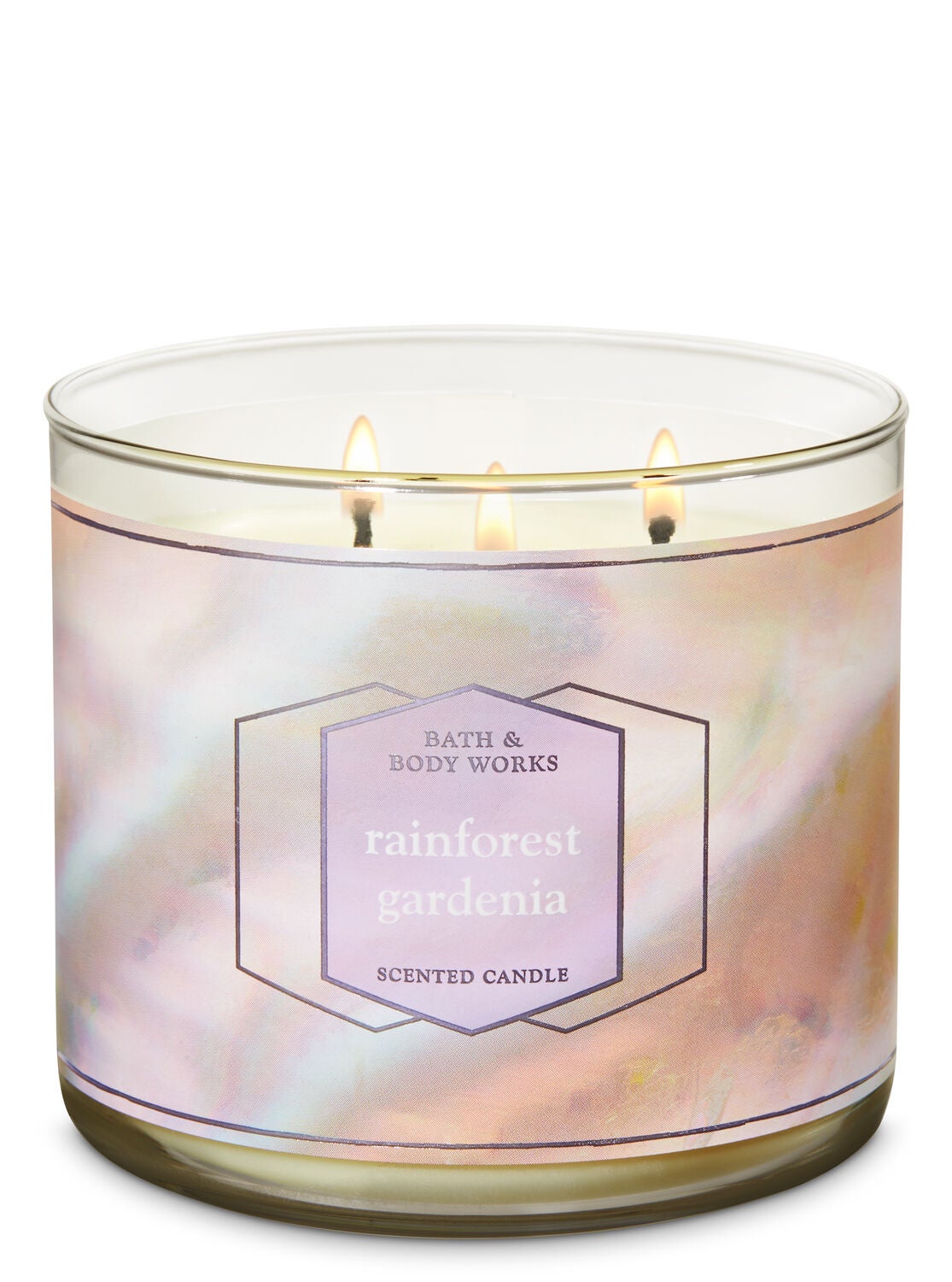 Rainforest Gardenia 3-Wick Candle - Bath And Body Works