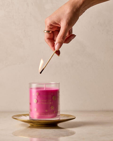 Twisted Peppermint Single Wick Candle