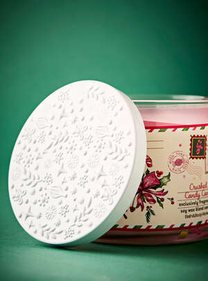 Crushed Candy Cane 3-Wick Candle