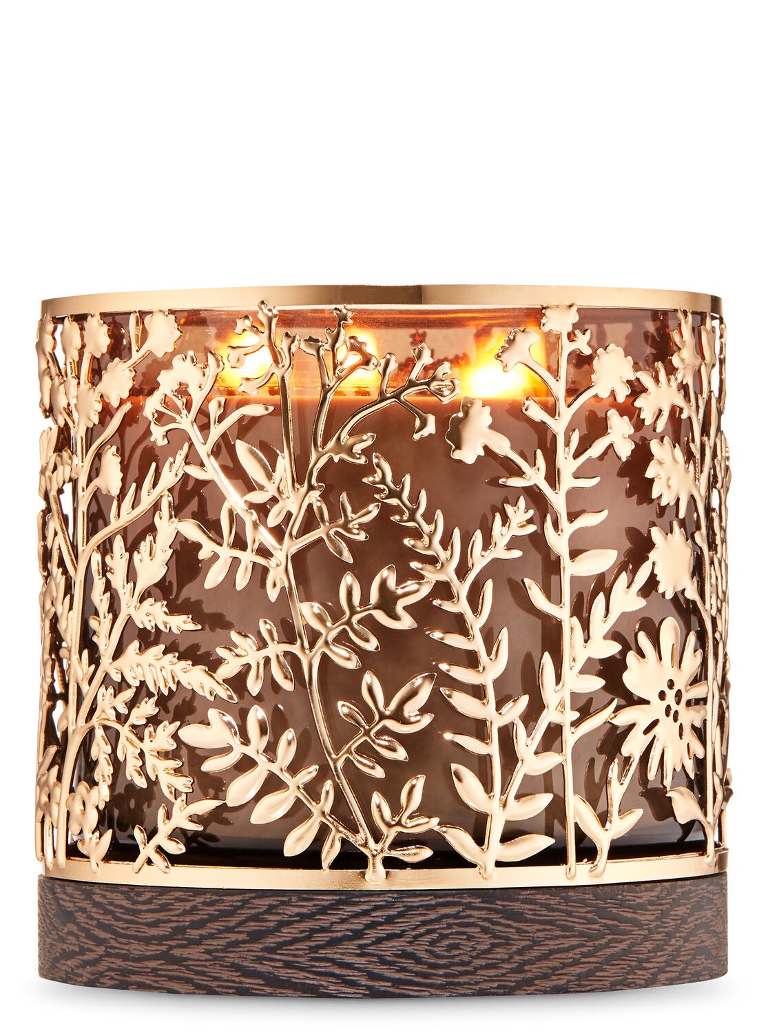 Gold Botanical 3-Wick Candle Holder - Bath And Body Works