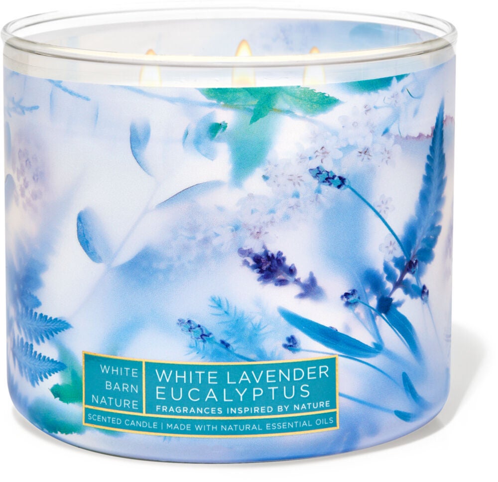 White Lavender Eucalyptus 3-Wick Candle