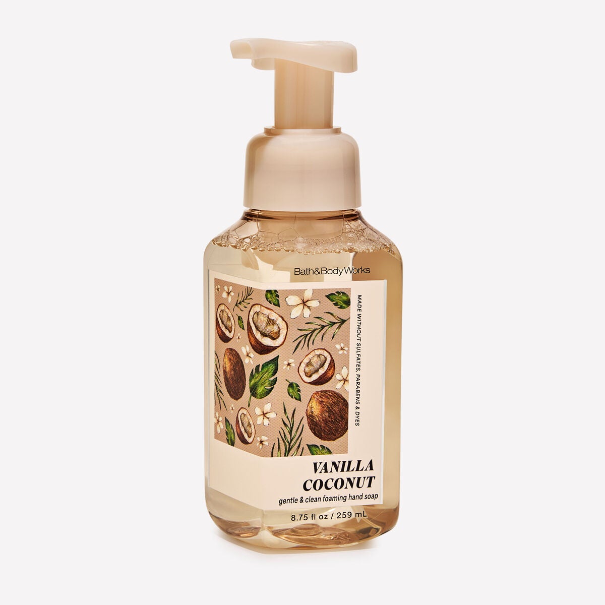 Мыло-пенка для рук Bath & Body Works Vanilla Coconut Gentle & Clean Foaming Hand Soap