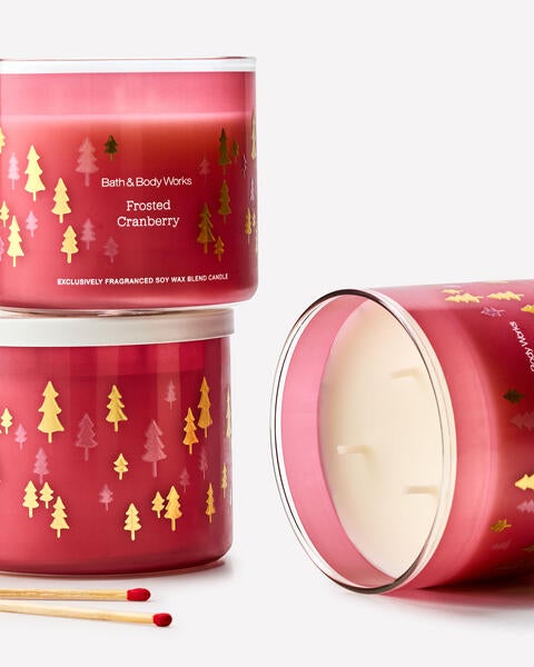 Frosted Cranberry 3-Wick Candle
