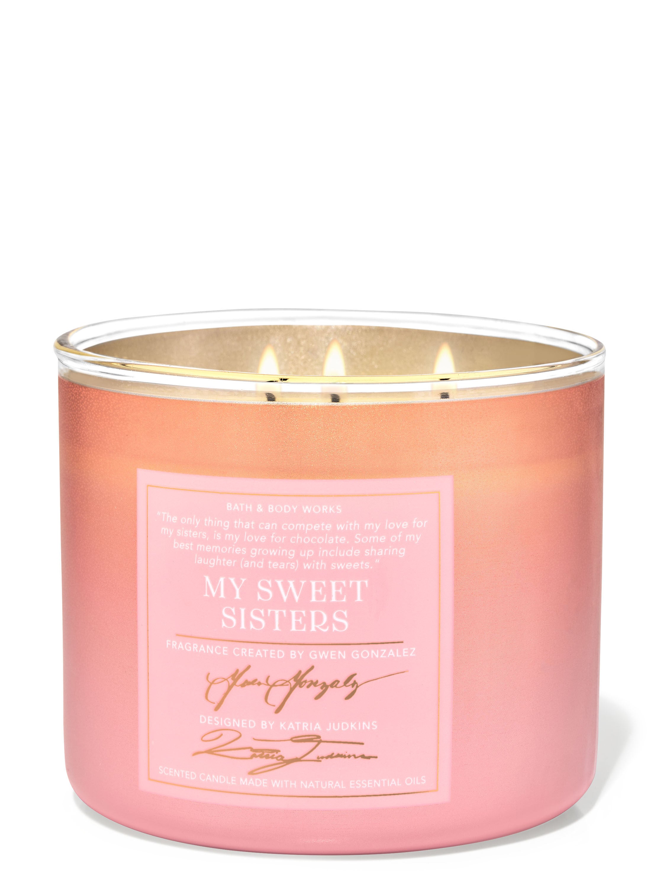 My Sweet Sisters 3-Wick Candle