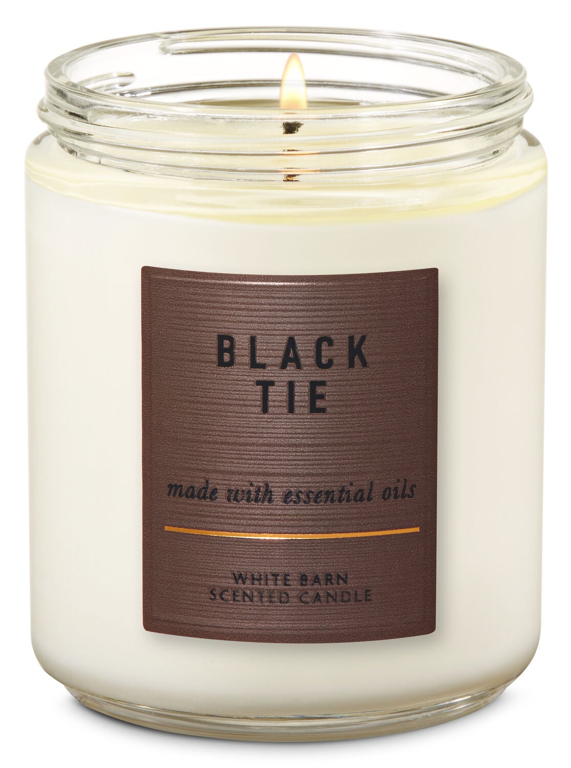 White Barn Black Tie Single Wick Candle - Bath And Body Works