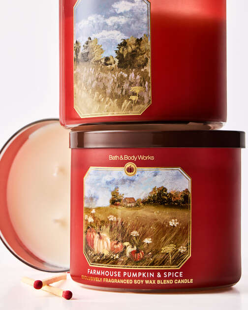 Farmhouse Pumpkin & Spice 3-Wick Candle