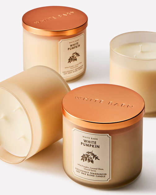 White Pumpkin 3-Wick Candle