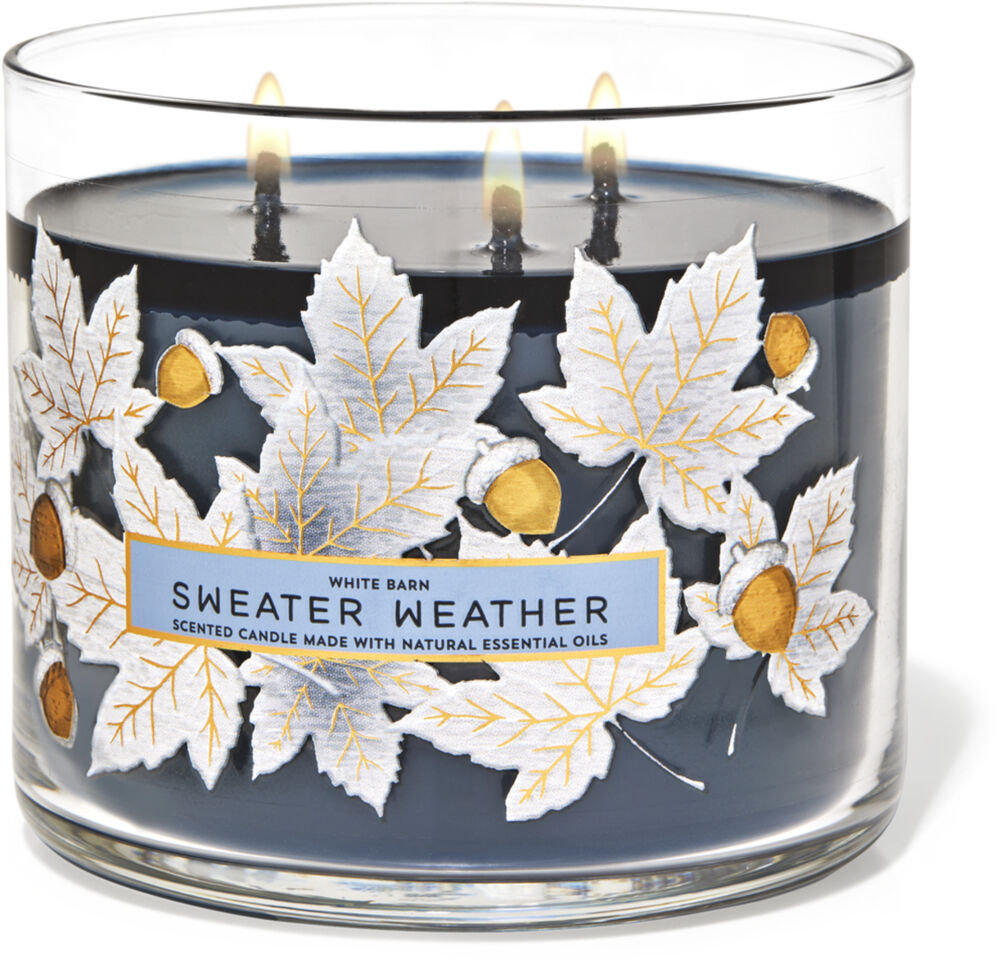 1 jar of Bath & Body Works SWEATER WEATHER Scented Candle 14.5oz 