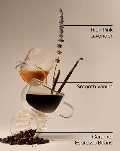 Pink Lavender & Espresso 3-Wick Candle